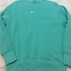 Nike Men's Aqua Crewneck Sweater
